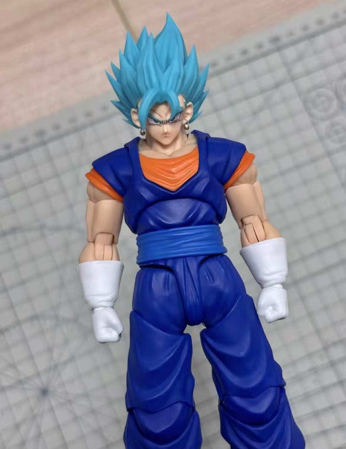 custom Vegito 1/12 shf SSJ Vegito blue head kit（NO Figure）super saiyan vegetto