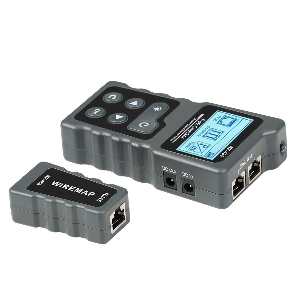 Noyafa NF-488 PoE Tester Inline Power Over Ethernet Voltage Current Cable Test
