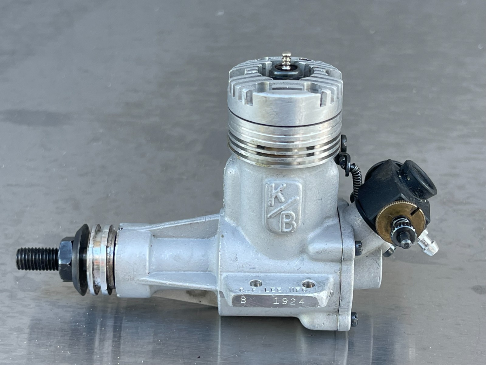 Vintage Custom Tuned Clarence Lee K&B 15 RC Nitro Airplane & Car Race Engine .15