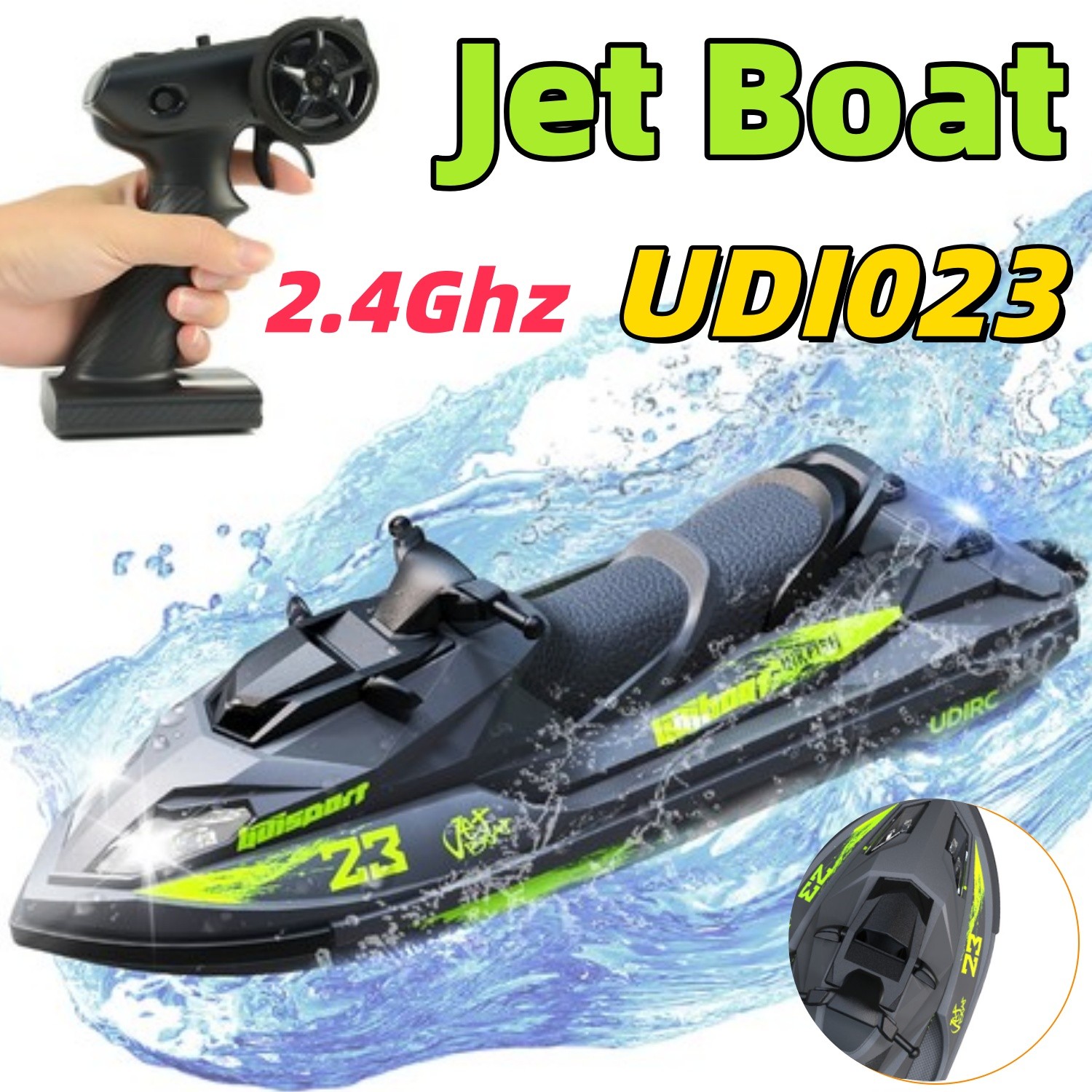 UDI023 RC Inkfish Electric RTR Brushed Jet Ski w/ 2.4GHz Radio Battery & Charger