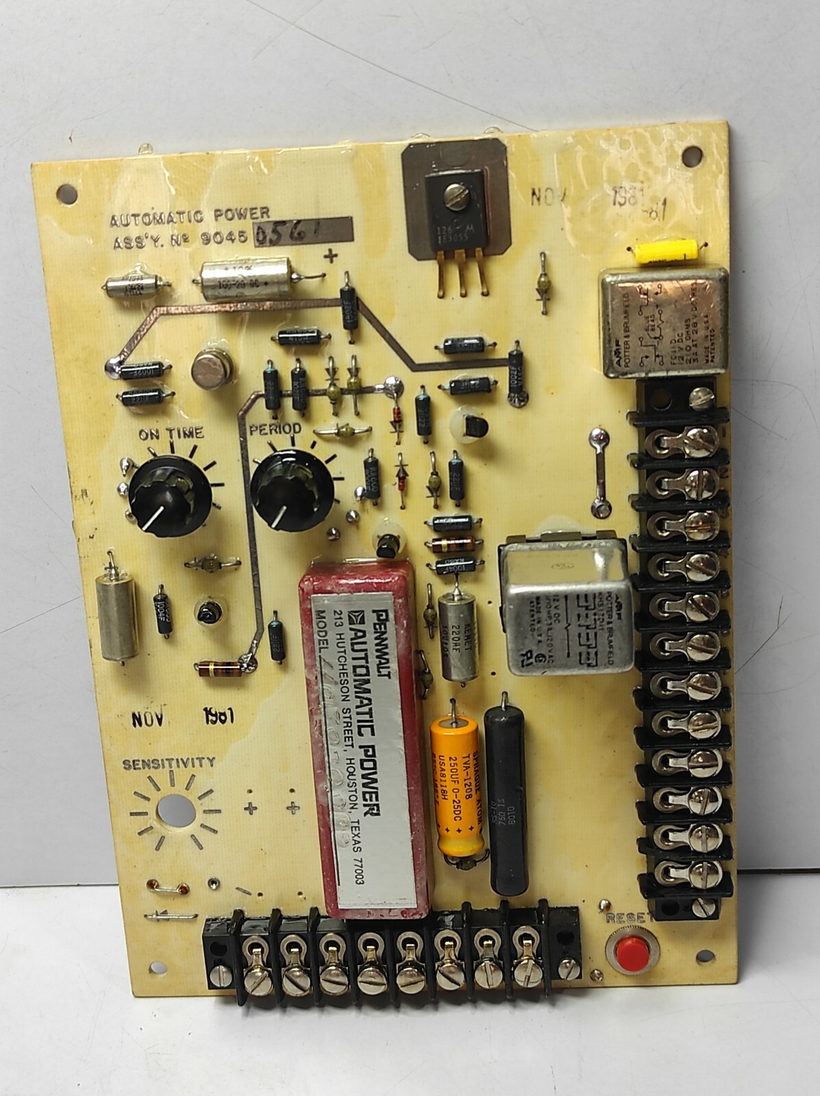 Pennwalt Automatic Power 90450561 PCB 9045 0561 4070-0022