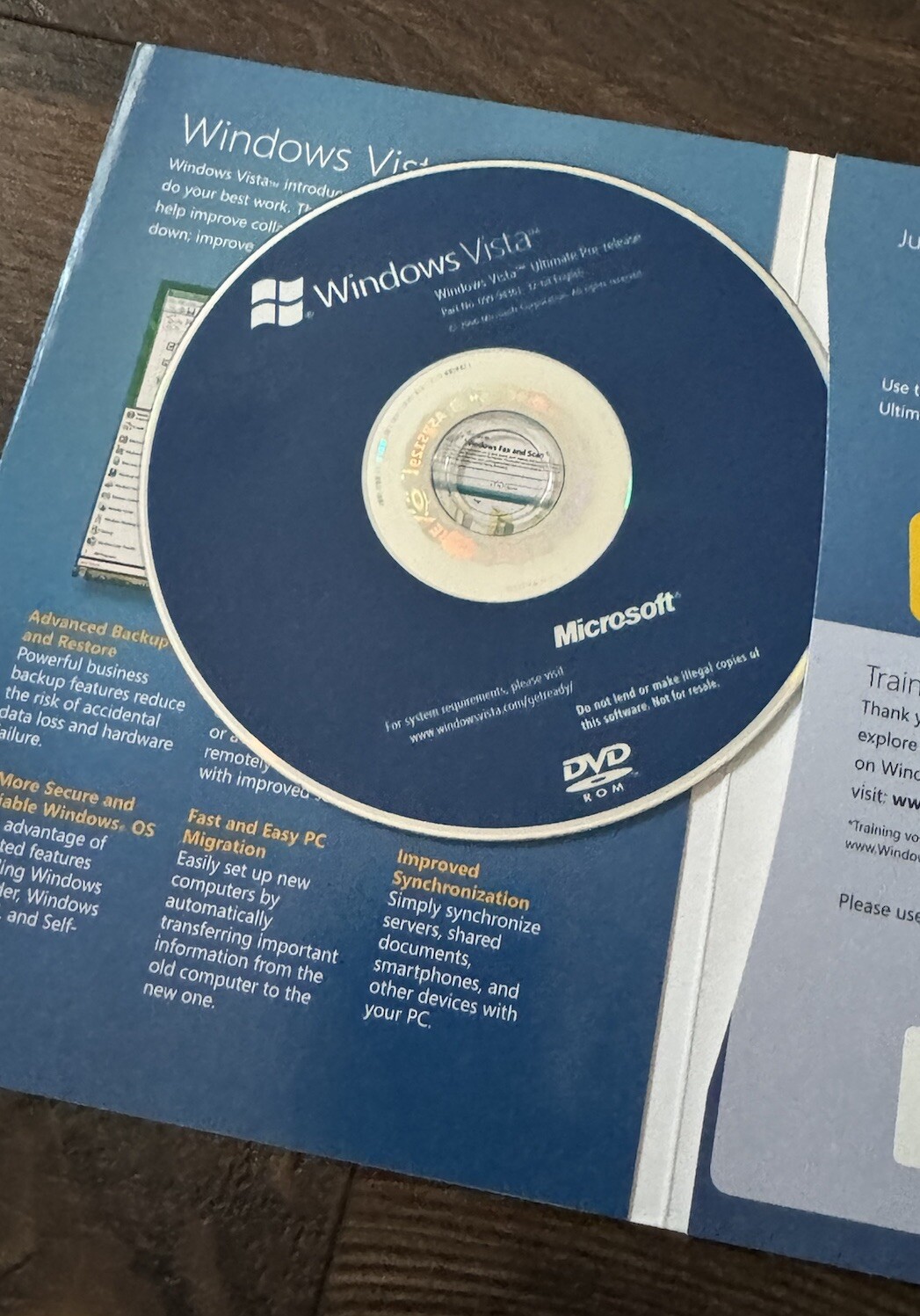 Rare Windows Vista Ultimate Pre-release, Testing 32-bit Disk Microsoft