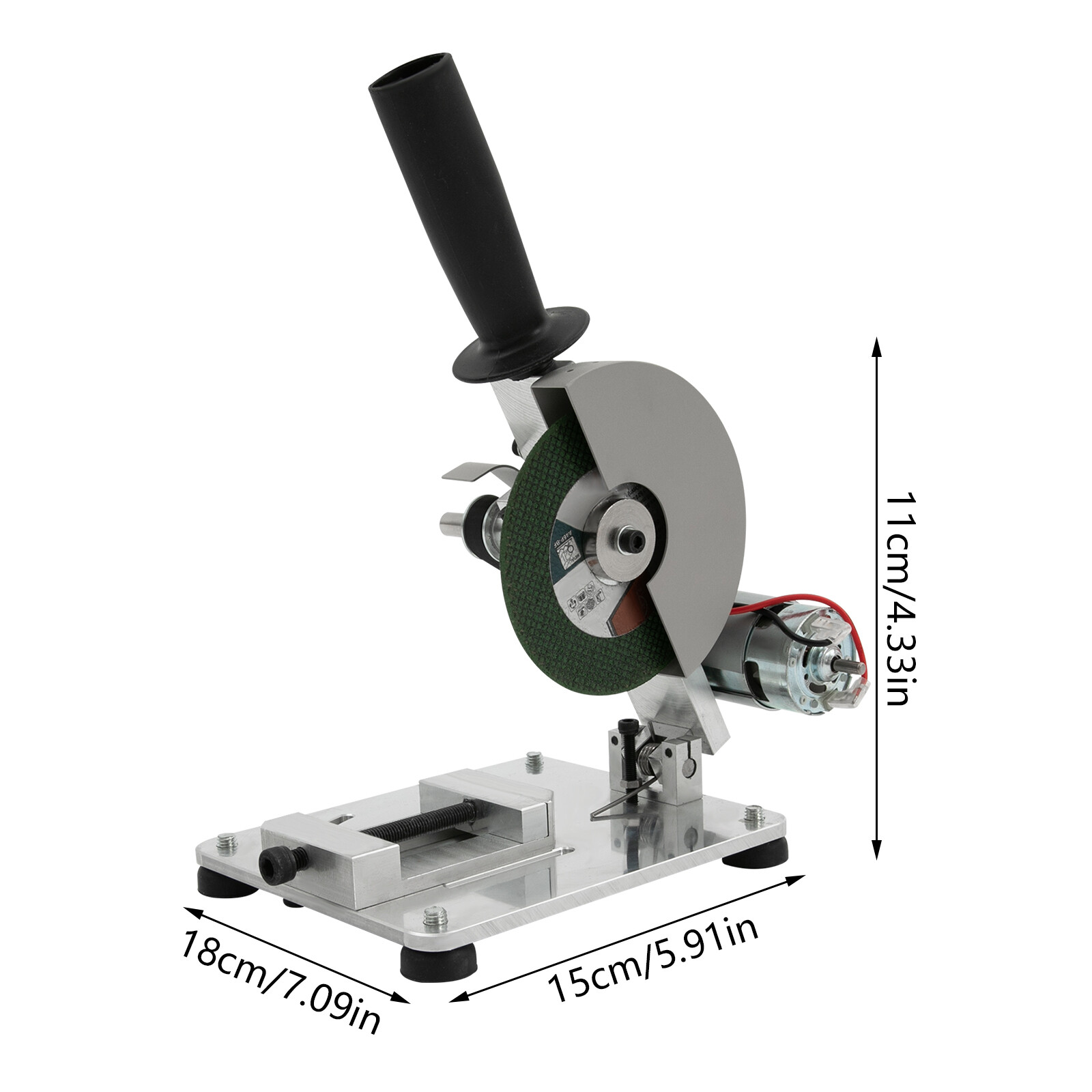 45 Degree Micro Cutting Machine DIY Drill Small Aluminum Alloy Table Saw Cutting