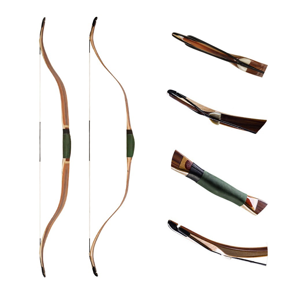 AF 51" Turkish Horsebow 35lbs Ambidextrous Fiberglass Bamboo Short Bow Archery