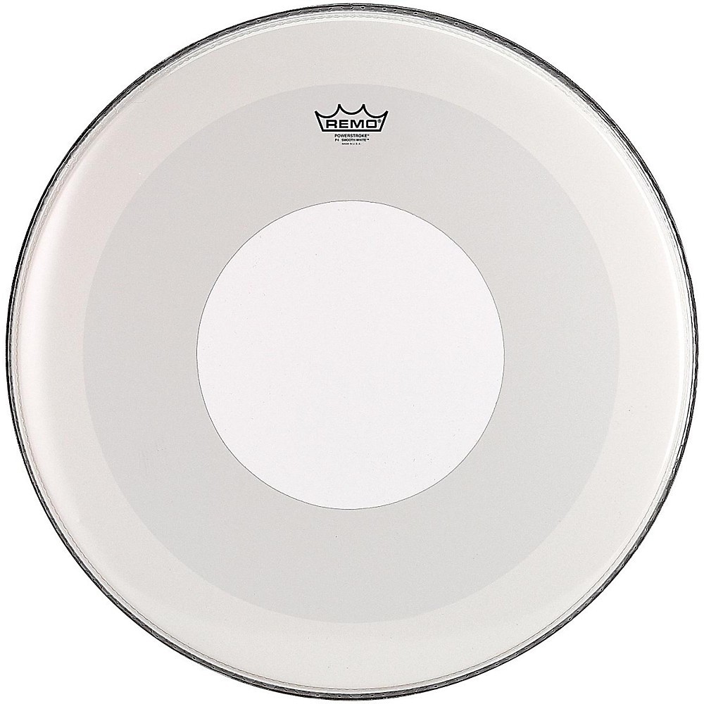 Remo Powerstroke 4 Smooth White Batter Bass Drum Head with White Dot 26 in.