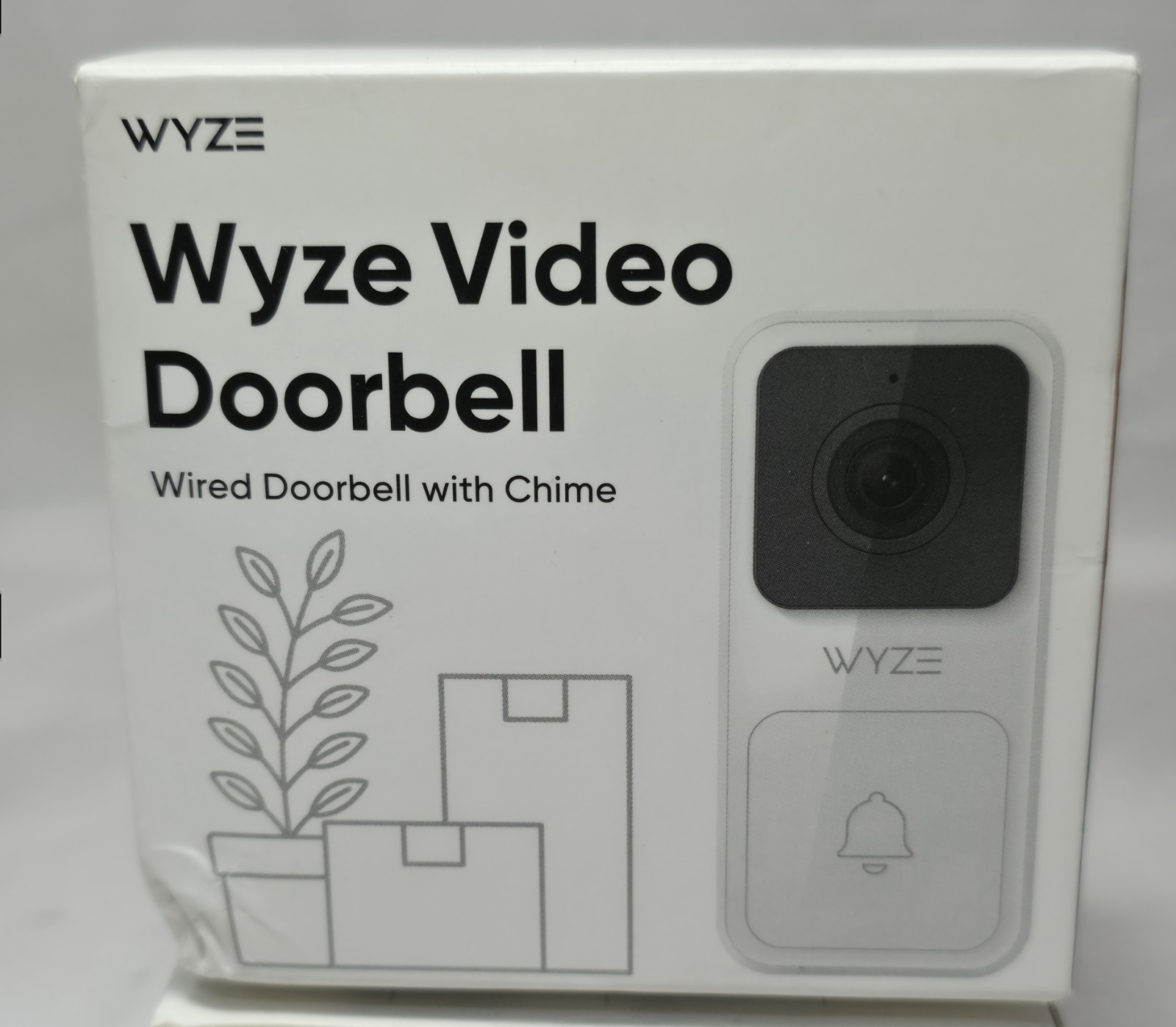 Wyze Video Doorbell White Wired Hardwired with Chime