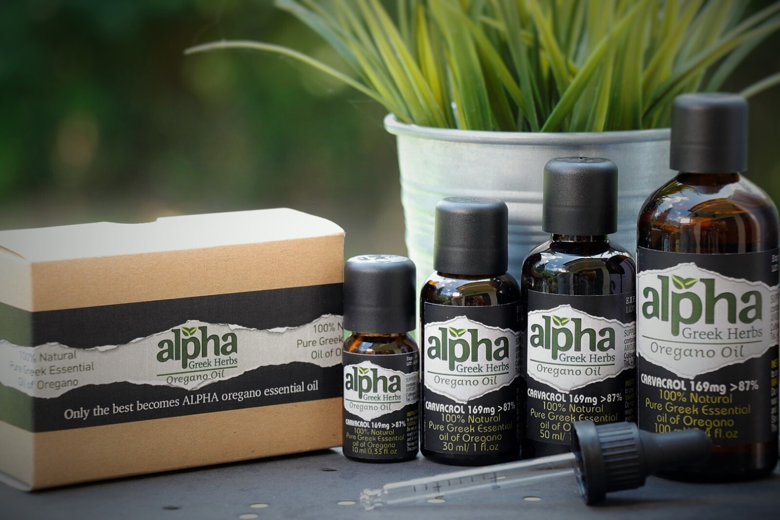 Alpha Oregano Oil Wild Pure Over 87% Carvacrol Greek Natural Oregano Oil