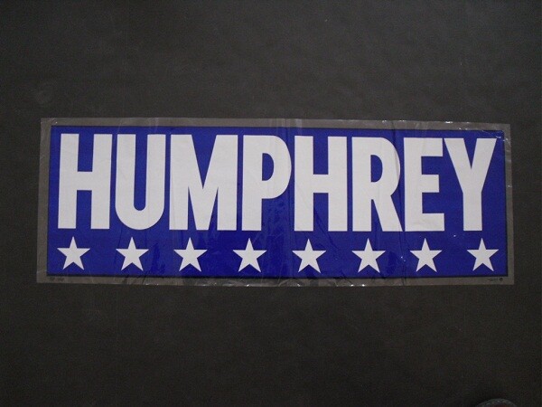 HUMPHREY Large Plastic Campaign Sign