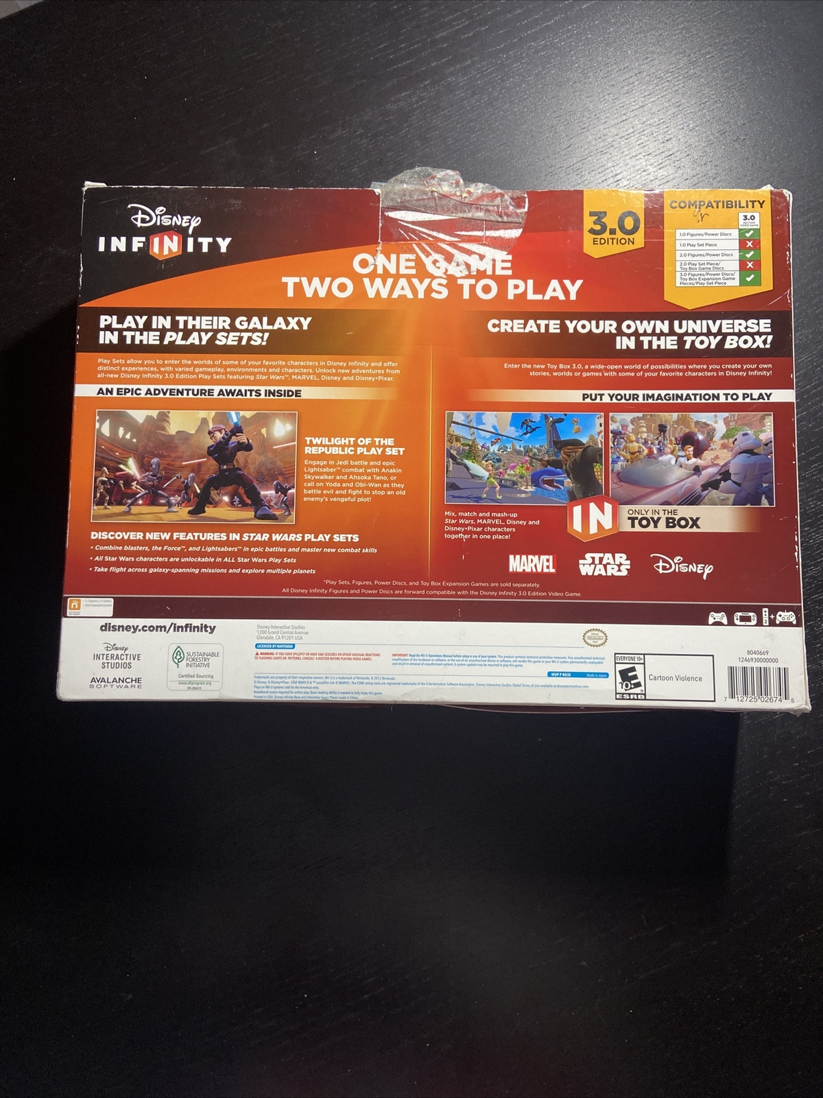DISNEY INFINITY STAR WARS LOT STARTER PACK 3.0 EDITION Wii U - NEW MISSING SOME