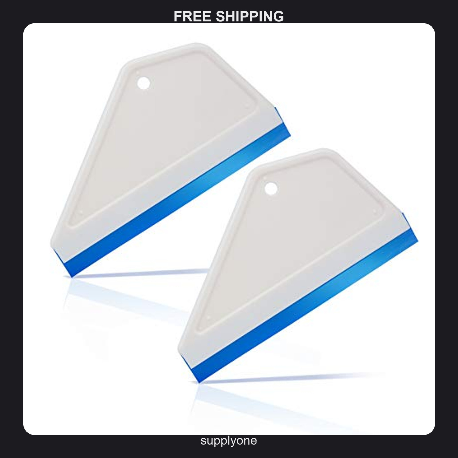 2 Pack EHDIS 6 Inch Silicone Squeegee Blades for Window and Glass Cleaning