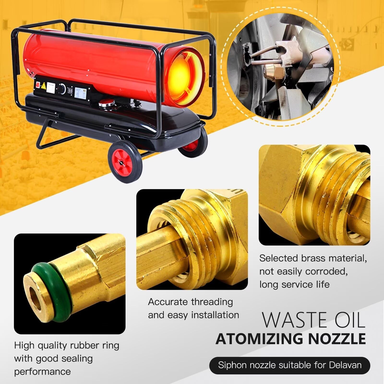 0.5 mm Oil Burner Nozzle 30609-5 for Reznor, for Clean Burn, for EnergyLogic,...