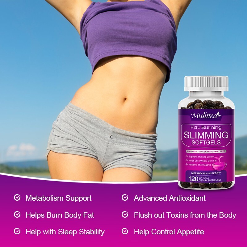 Detox Fat Burn Lose Weight Capsules Night Time Fat Burner Weight Loss （2 Pack）