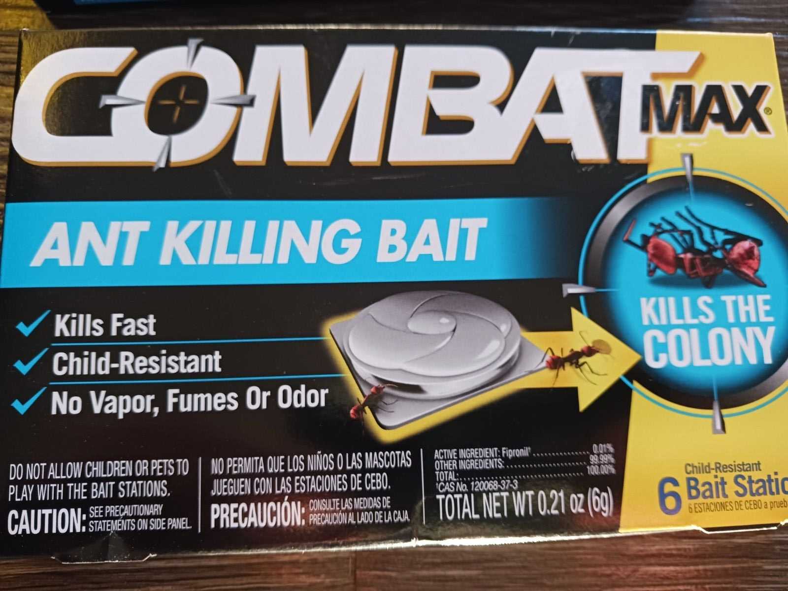 2 Pack COMBAT MAX 12 Bait Stations ANT KILLER In & Outdoor