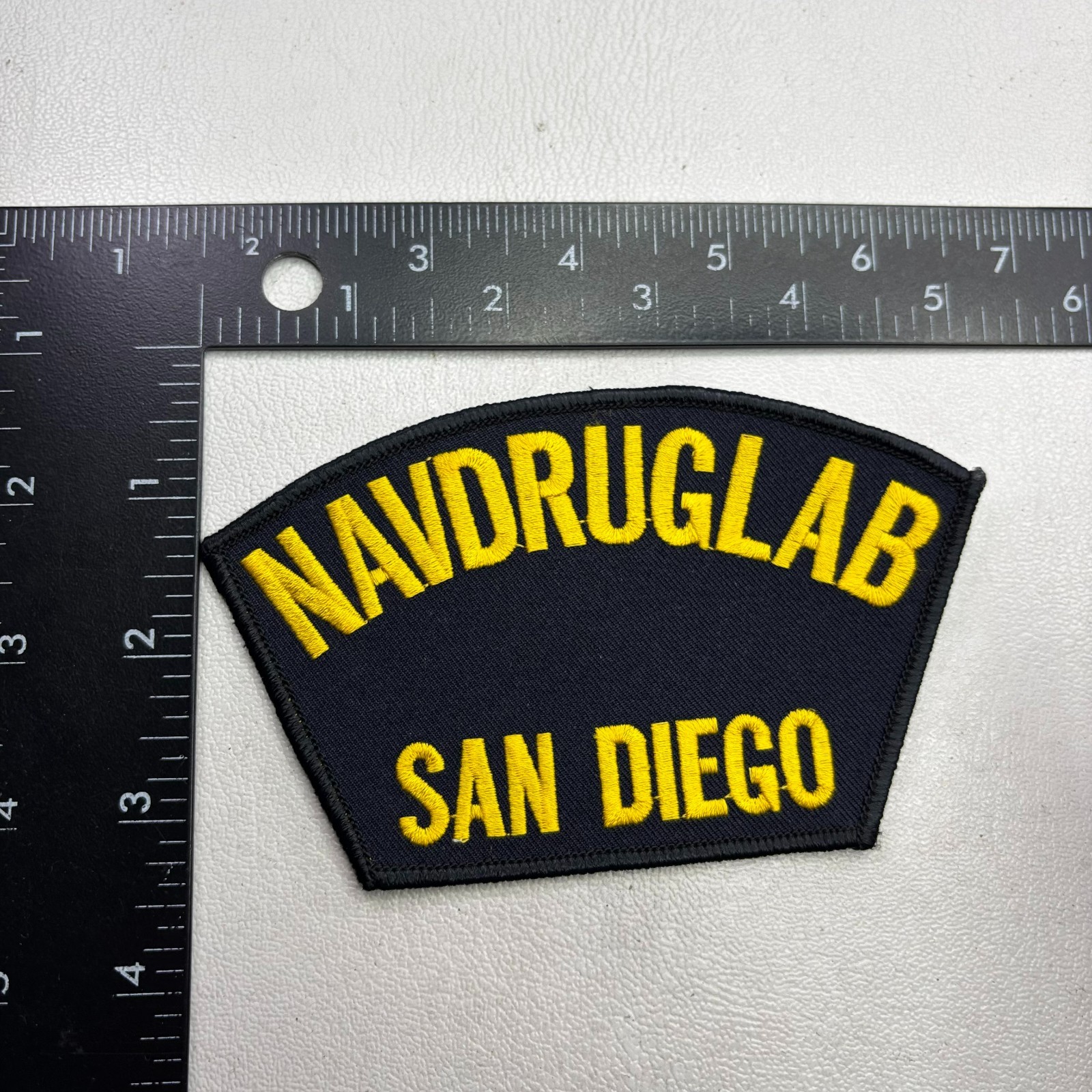 NAVDRUGLAB SAN DIEGO US NAVY DRUG SCREENING LABORATORY (?) Hat Cap Patch 50Z0