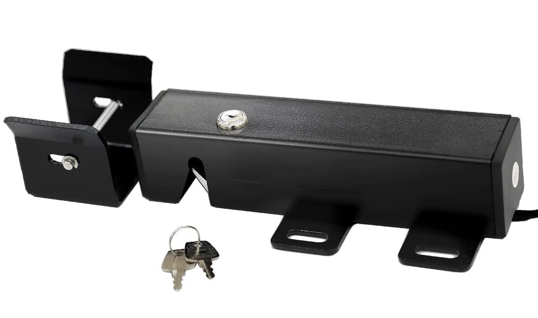 Cerradura eléctrica automática 24V para portón abatible seguridad