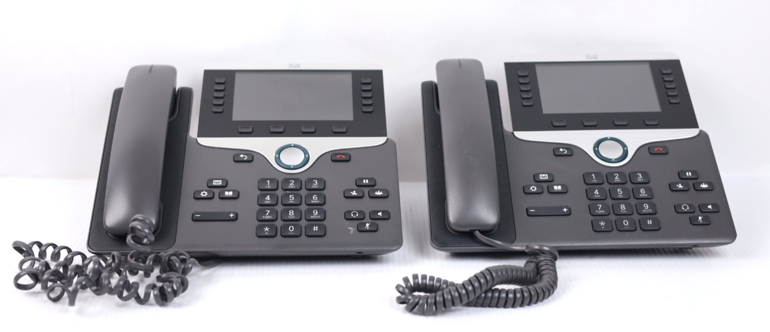 2x Cisco CP-8841 IP Phones Charcoal w558