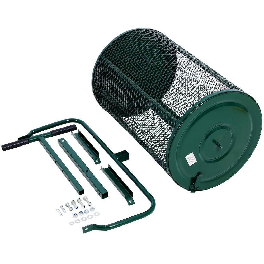 Peat Moss Spreader 24 In., Compost Spreader Metal Mesh, T Shaped Handle for Plan