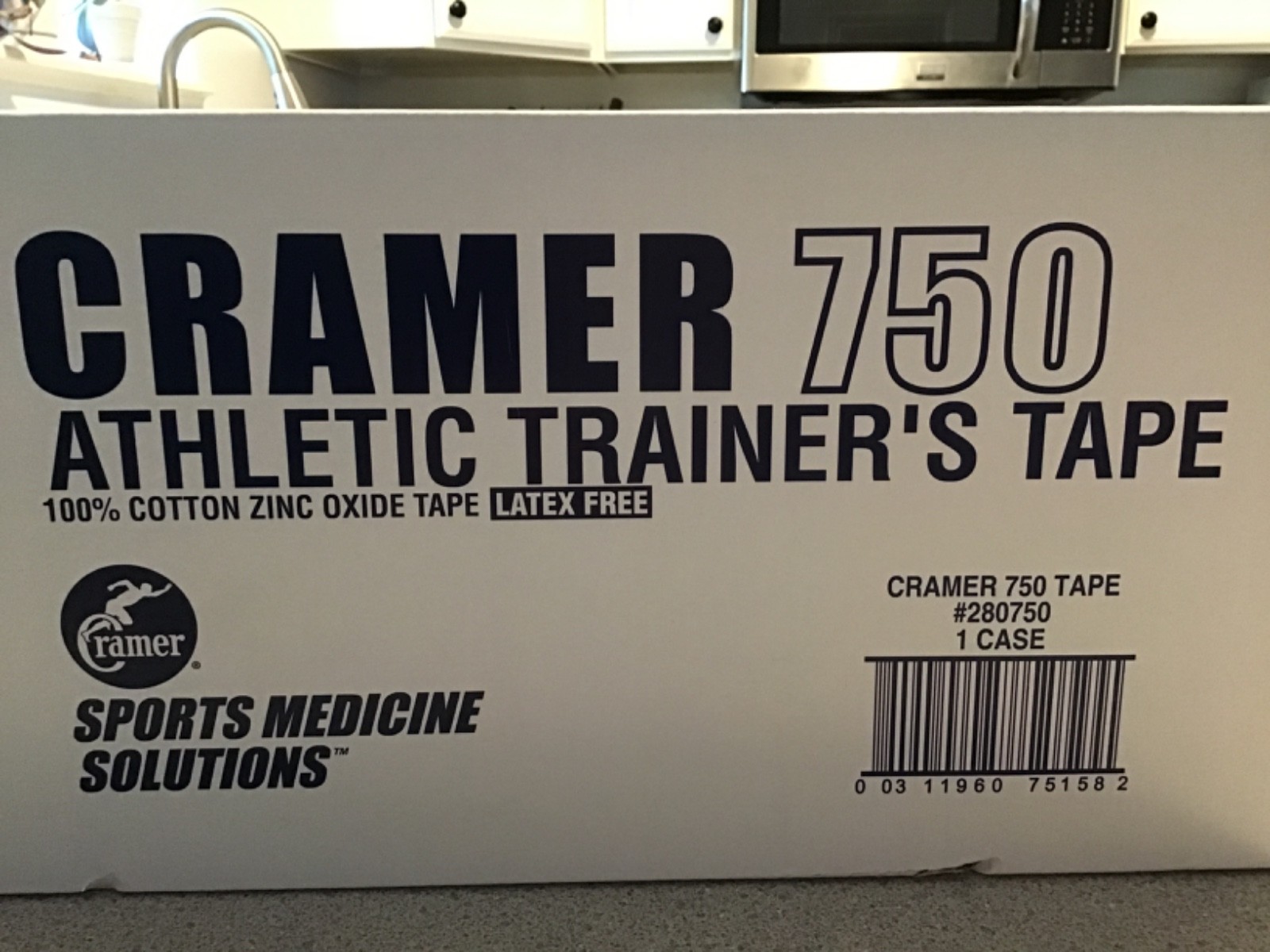 CRAMER 750 Athletic Trainer's Tape 1 1/2" x 15 yds. 32 rolls