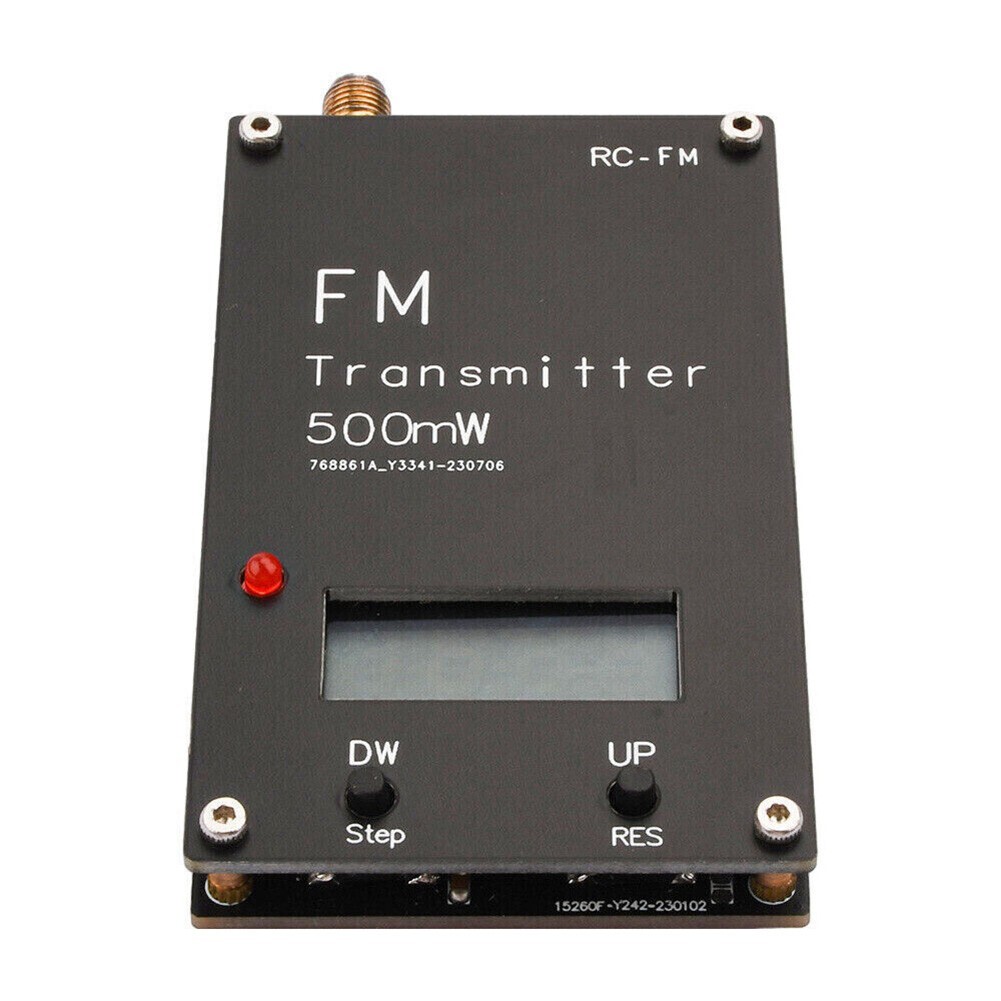 FM Stereo Transmitter With Adjustable Frequency For Devices