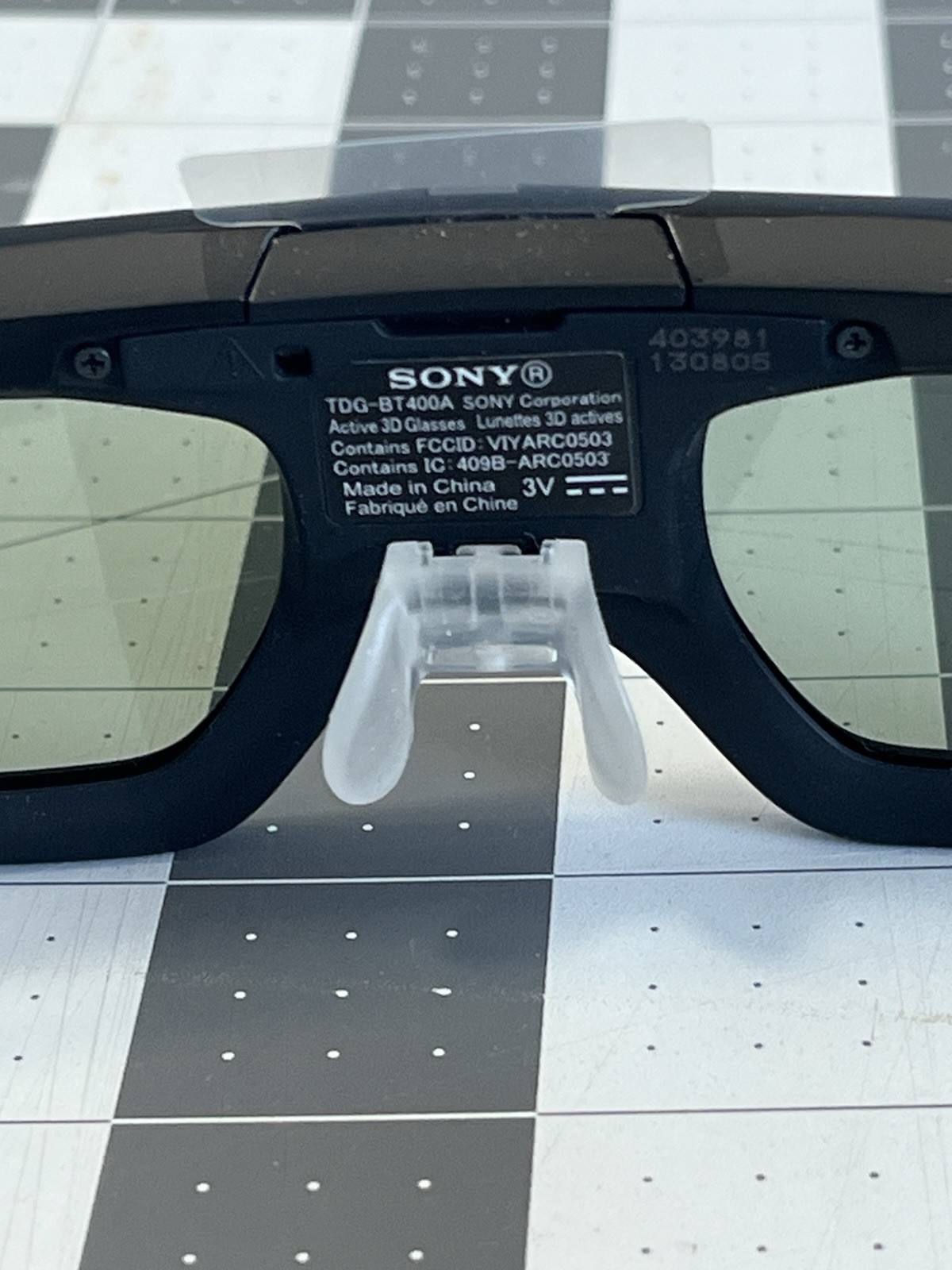 Sony Active Shutter 3D Glasses TDG-BT400A - Bluetooth