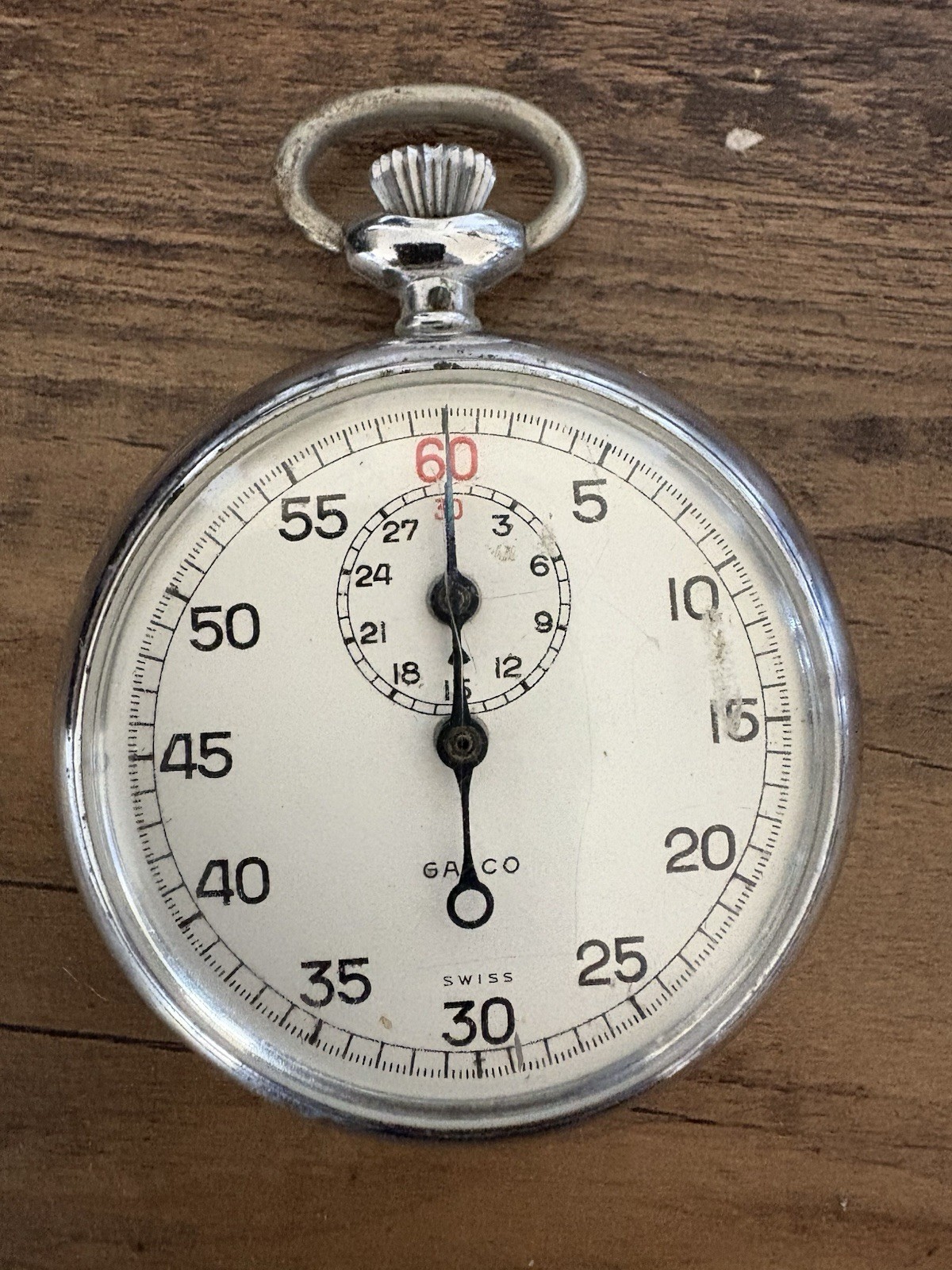 Vintage Gafco Swiss Stopwatch (Mechanical, 7 Jewels)