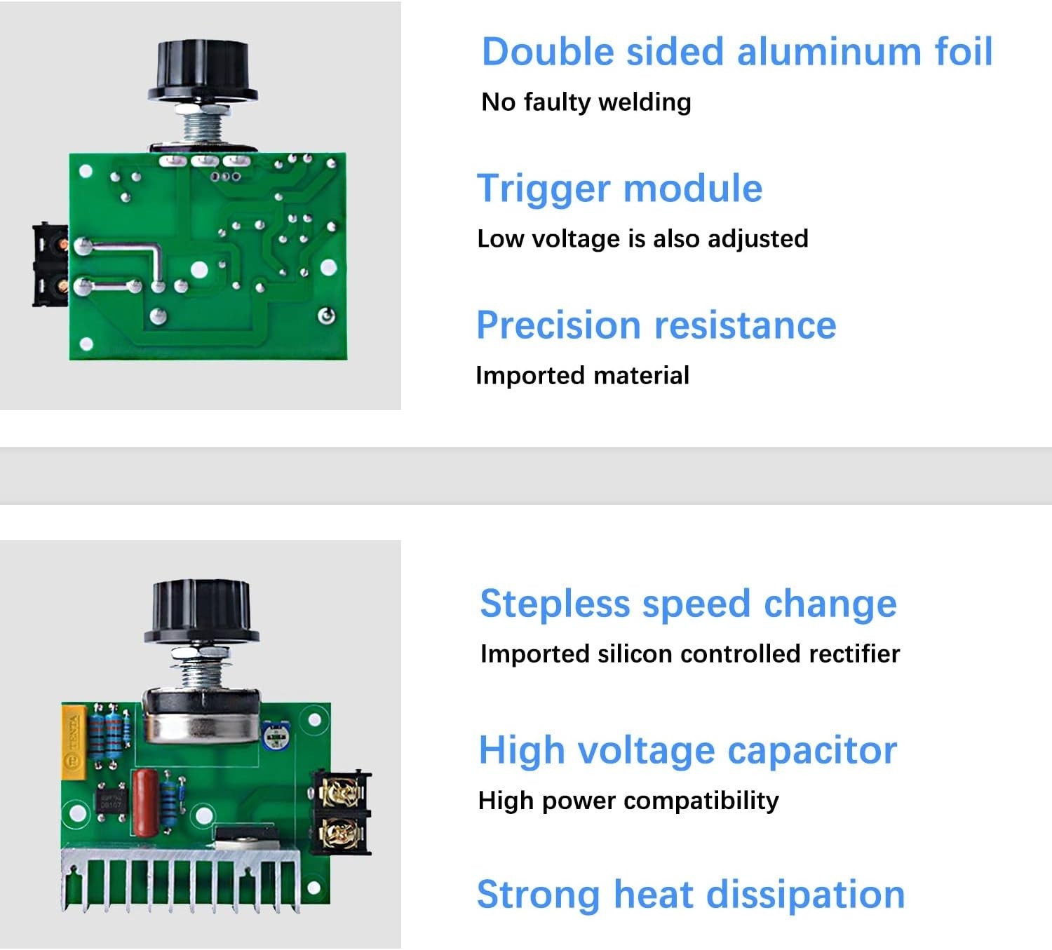 Heavy-Duty 4000W SCR Controller for Electric Motor