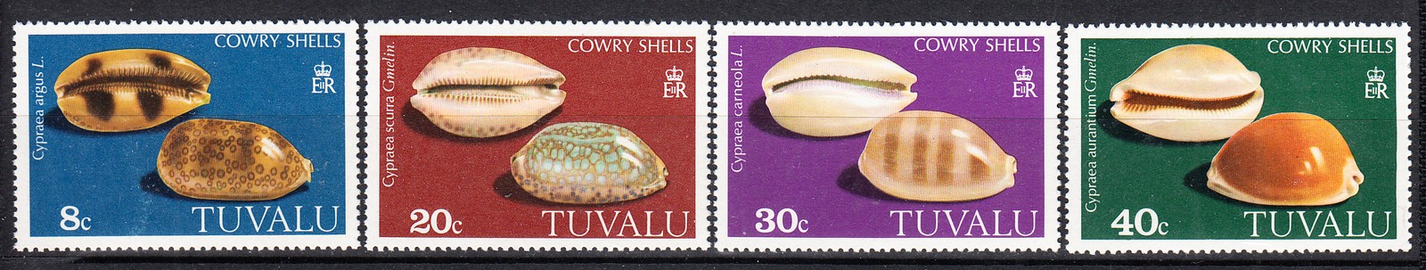 W TUVALU 0129-132 SHELLS