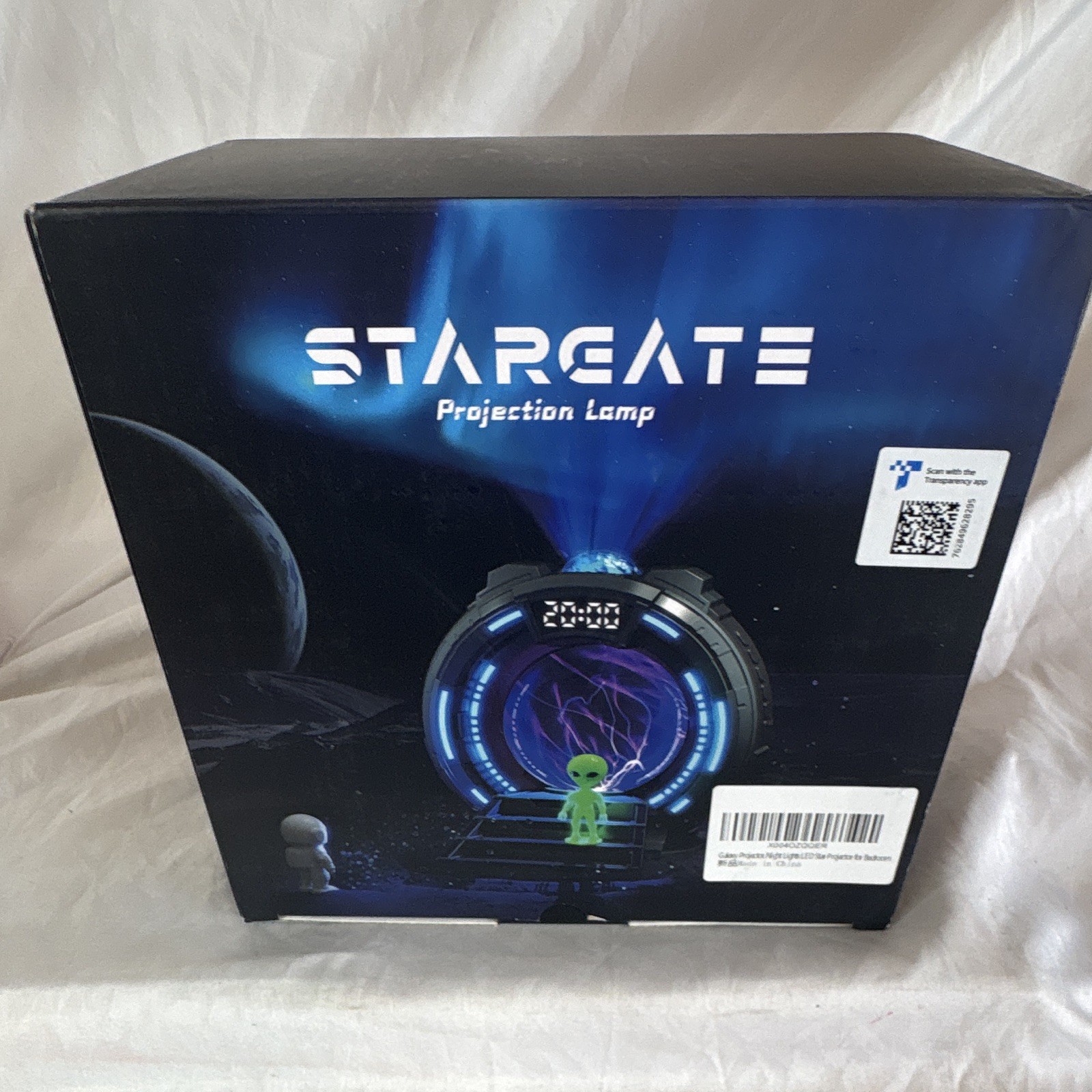 Stargate Projection Lamp w/Remote Control Time Display Space Theme Black