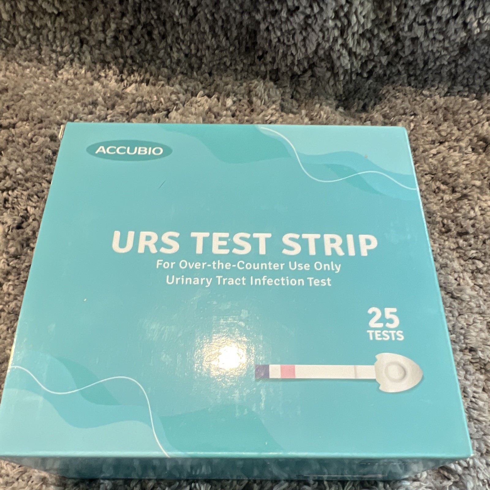 ACCUBIO URS Urine Test Strips for Urinary Tract Infection (UTI) - 25 Tests