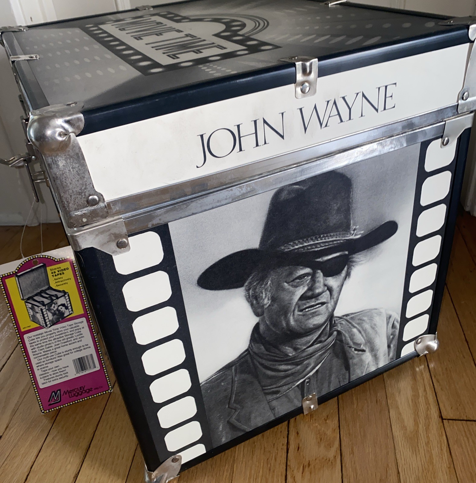 Classic MOVIE TIME Storage Box Cube Trunk JOHN WAYNE Clark Gable LUCILLE BALL