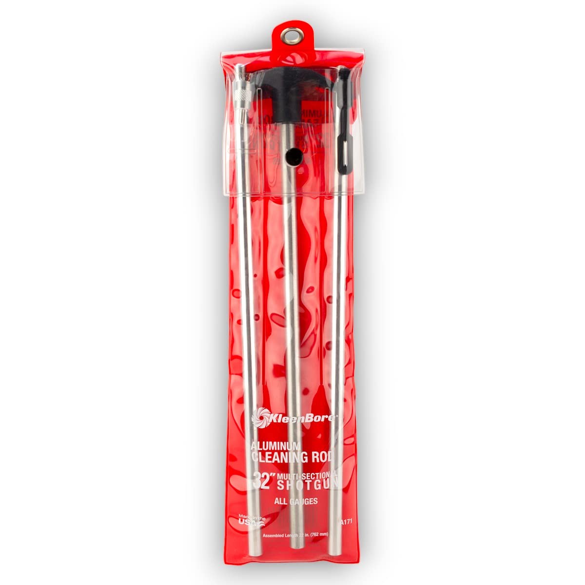 KleenBore 3-Piece Aluminum Shotgun Rod Set 32" All Gauges Threaded