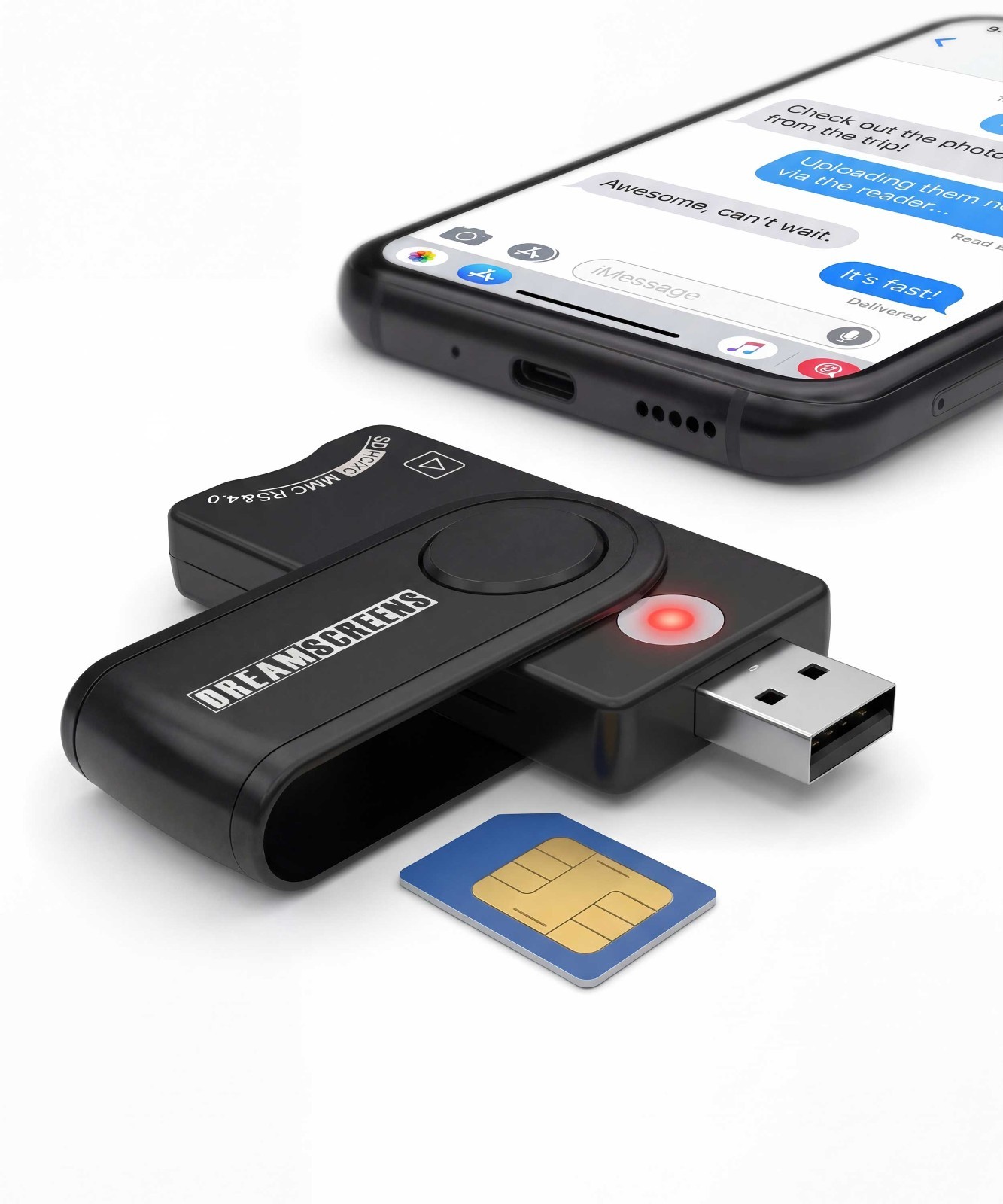USB SIM Card Reader Win 10 Compatible Backup & Deleted Text Message SMS Recovery