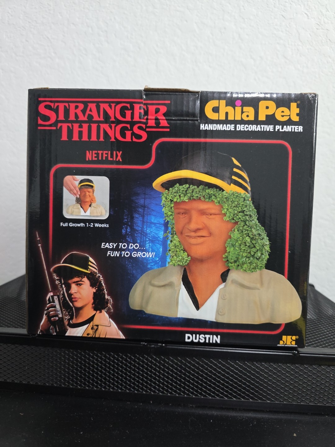 Chia Pet Planter Stranger Things Dustin - Netflix 2025 - NEW Handmade Decorative