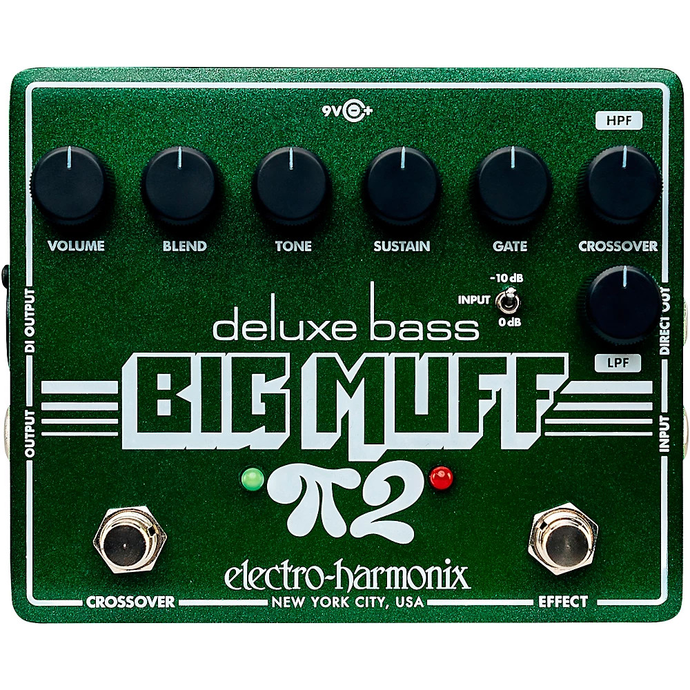 Electro-Harmonix Deluxe Bass Big Muff Pi 2 Fuzz Pedal - Green