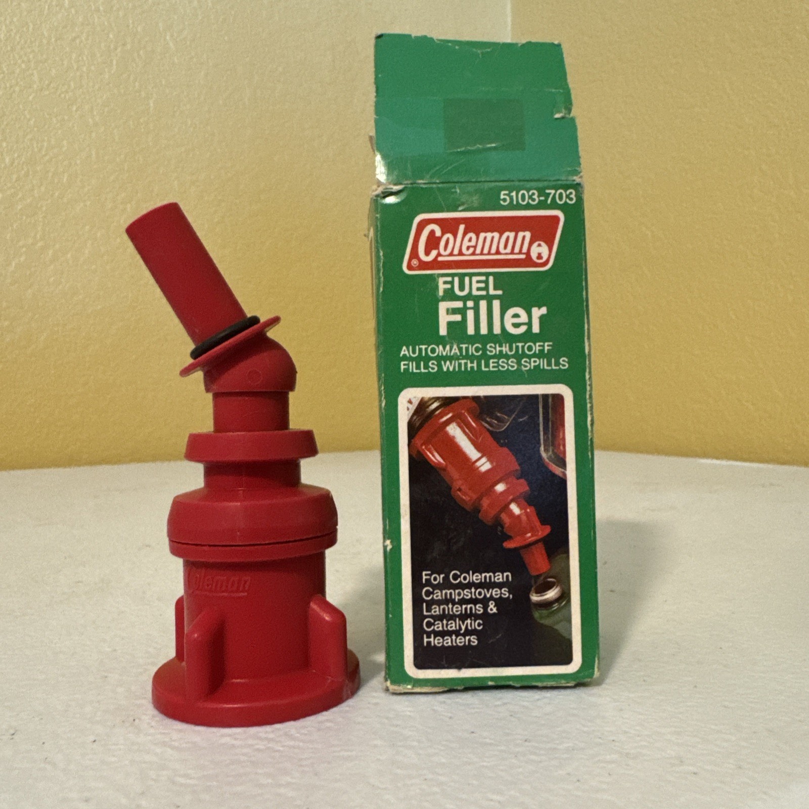 Vintage Genuine Coleman Lantern, Heater, Stove Fuel Filler Spout 5103-703