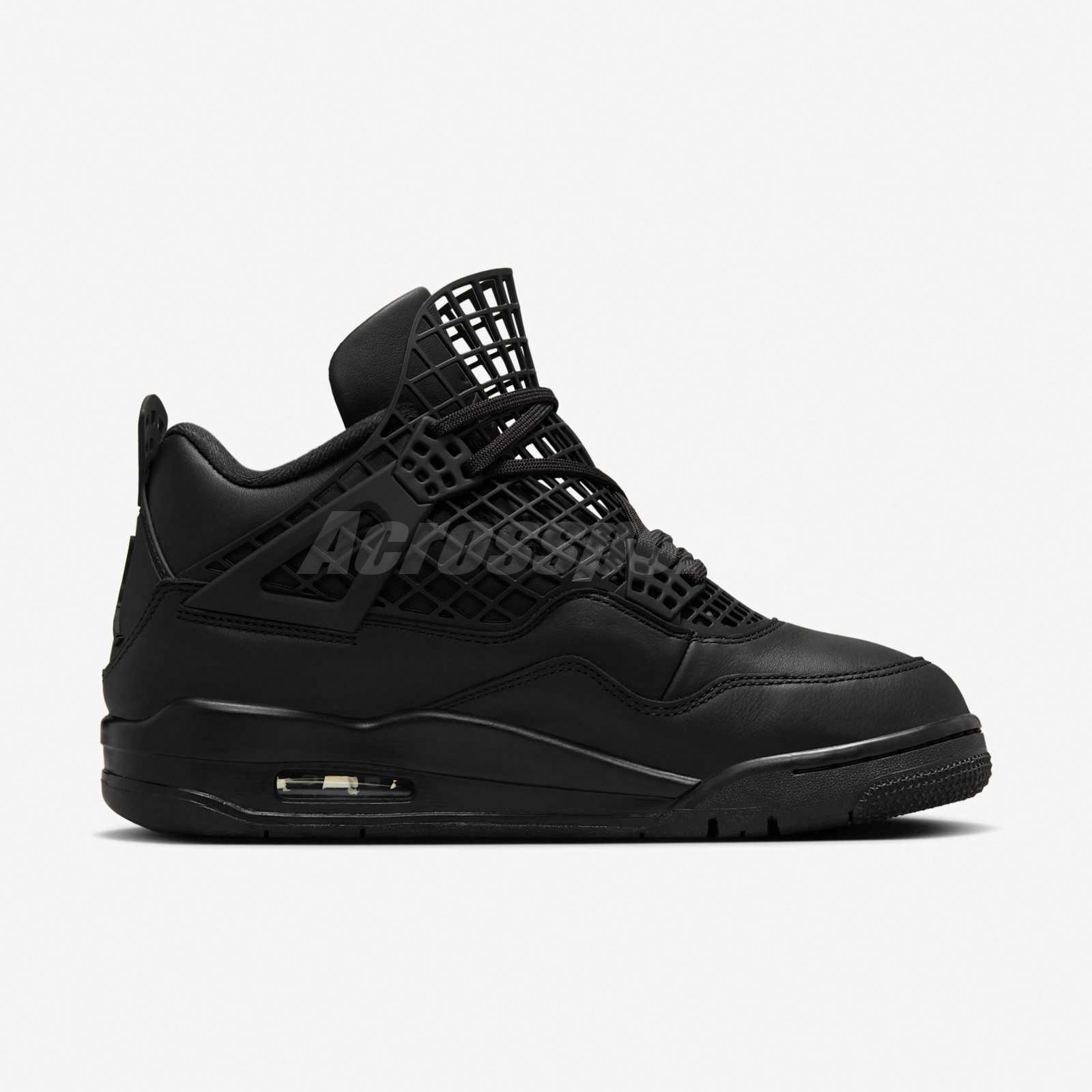 Nike Wmns Air Jordan 4 Net AJ4 Black Women Casual Shoes Sneakers FN7251-001