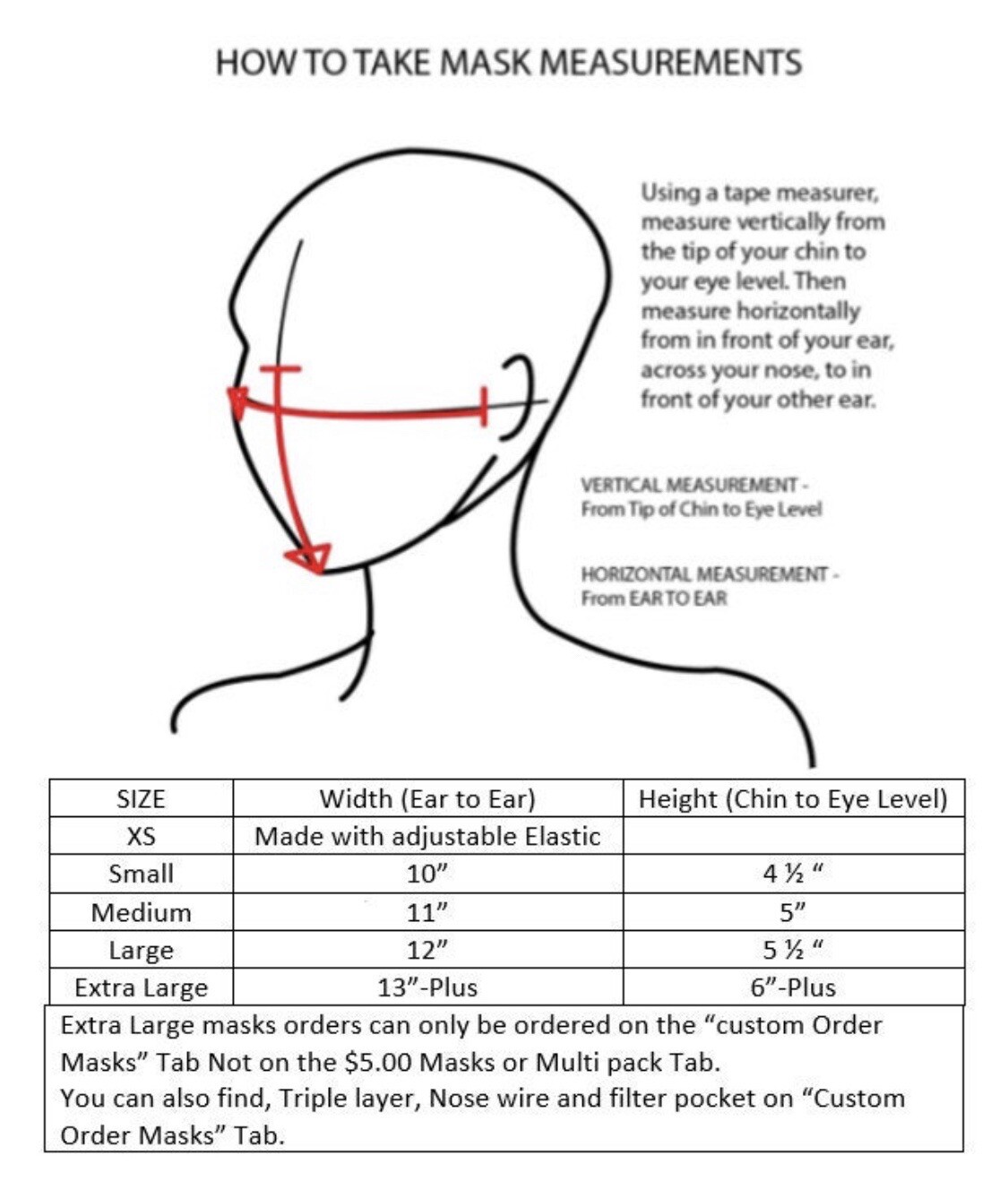 Face Masks Pleated
