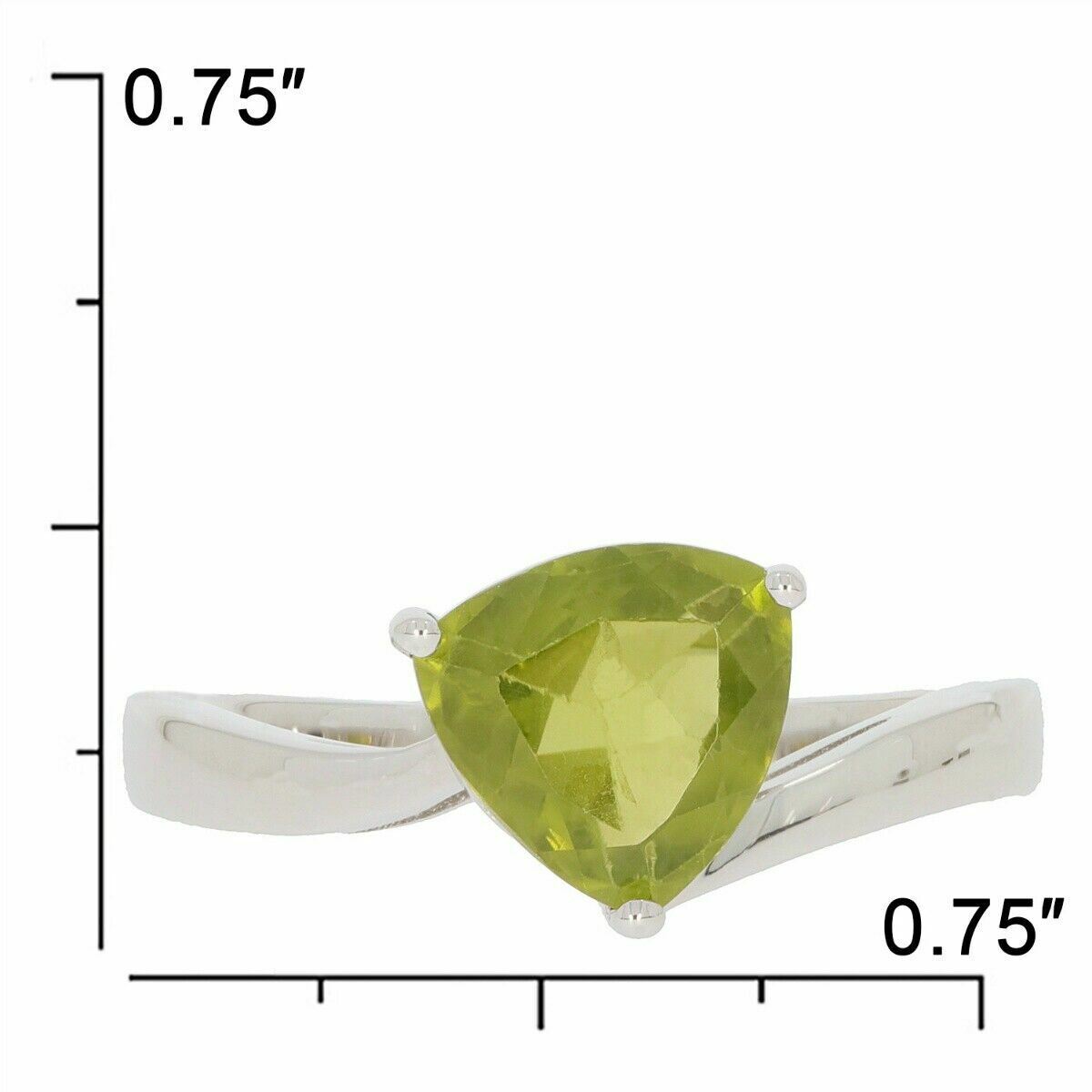 Sterling Silver Semi Mount Ring Setting Trillion TRI 8x8mm Bypass Ring