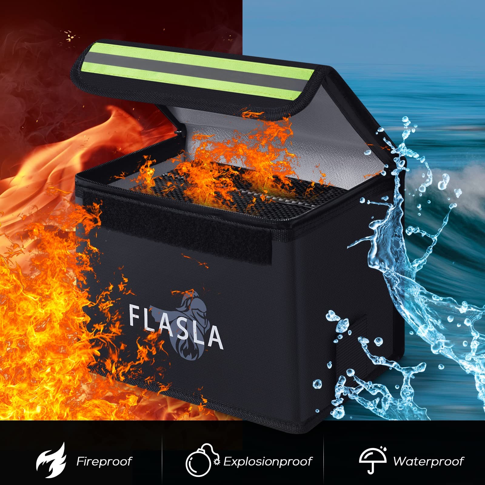 Large Capacity Fireproof Explosion Proof Lipo Battery Storage Guard Bag