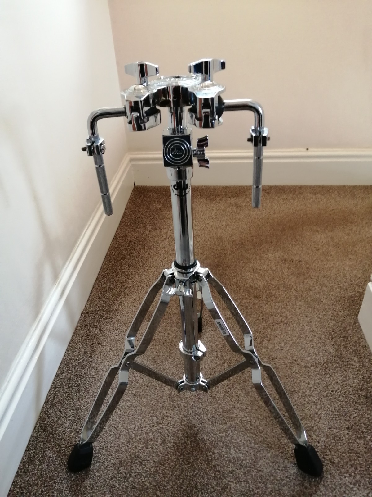 Dw 9000 double tom stand with built in cymbal clamp heavy duty good condition