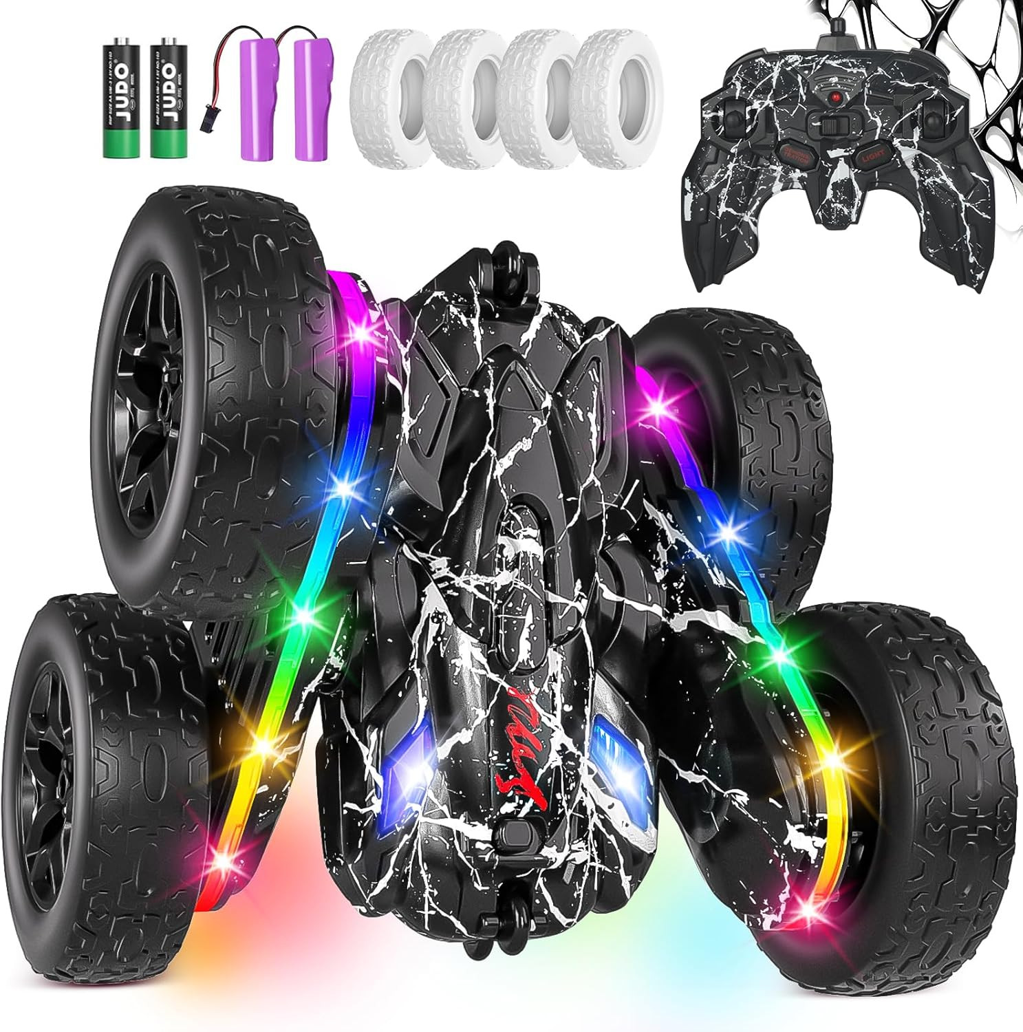 Rc Cars Toys for Boys Remote Control Car 2.4 Ghz Black Toys for Ages 5-7 Kids To