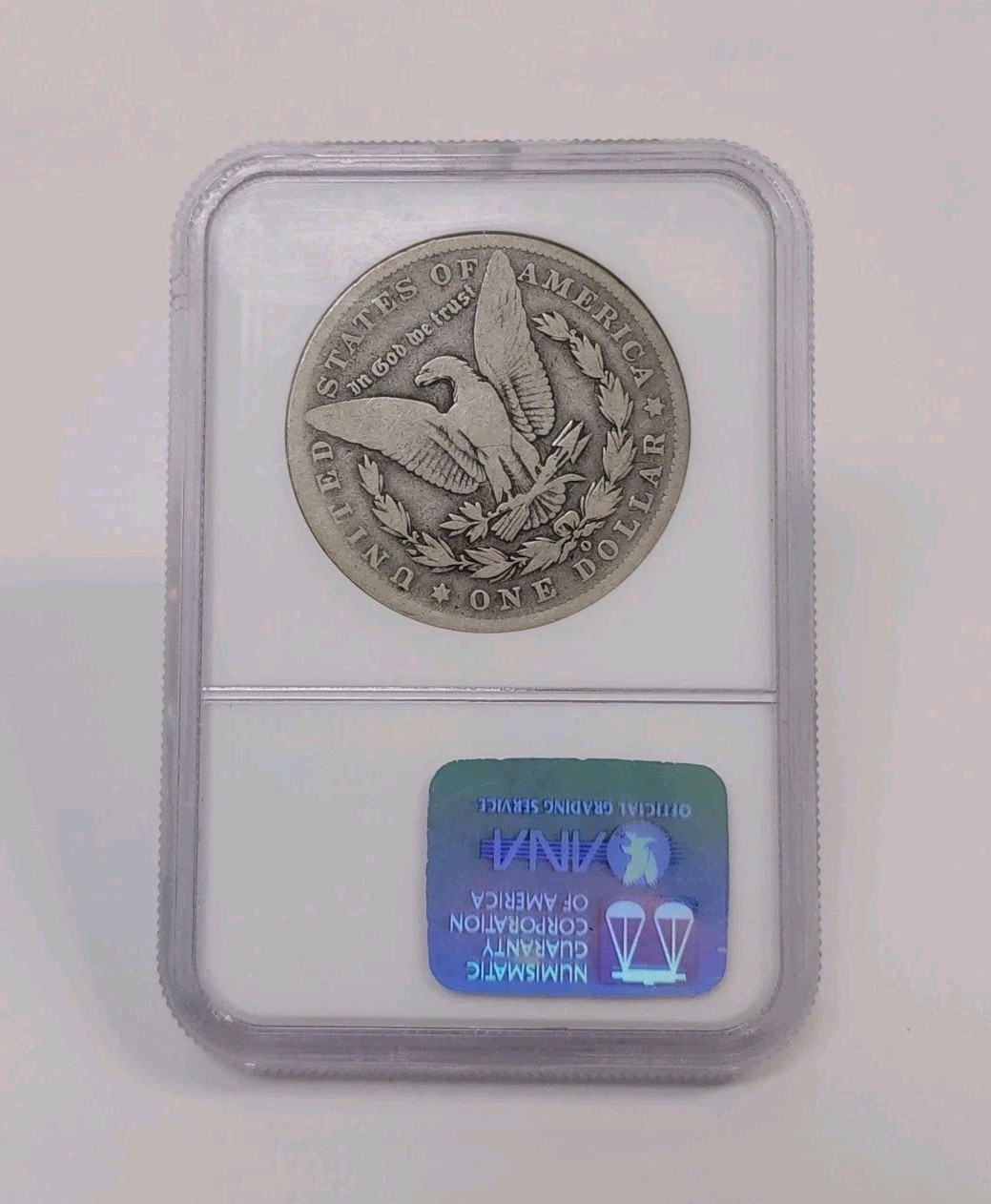 1886-O $1 Morgan Silver Dollar Rotated Reverse NGC G 6 MINT ERROR