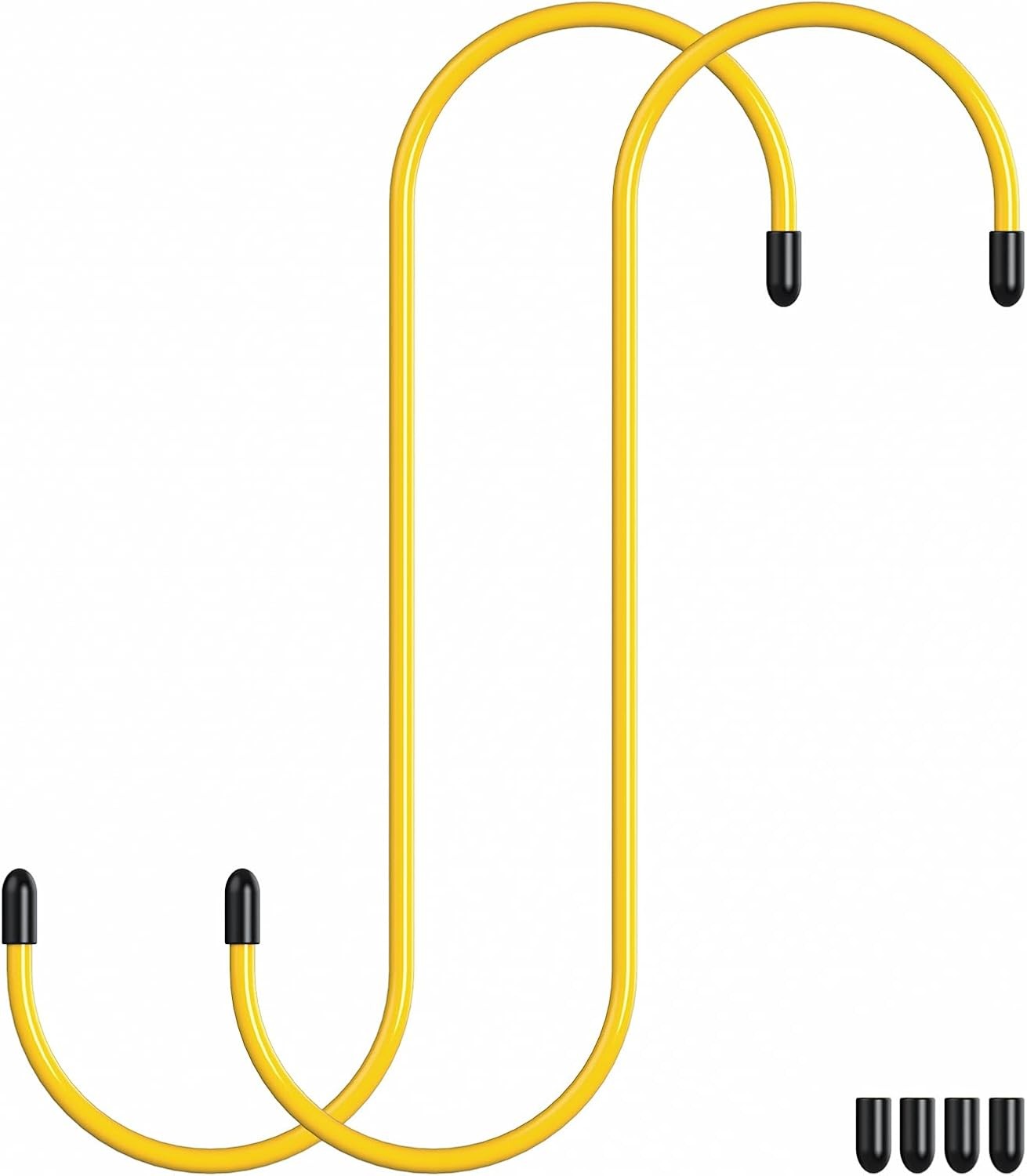 2 Pcs Brake Caliper Hangers Hooks with Rubber Tips 2pcs yellow