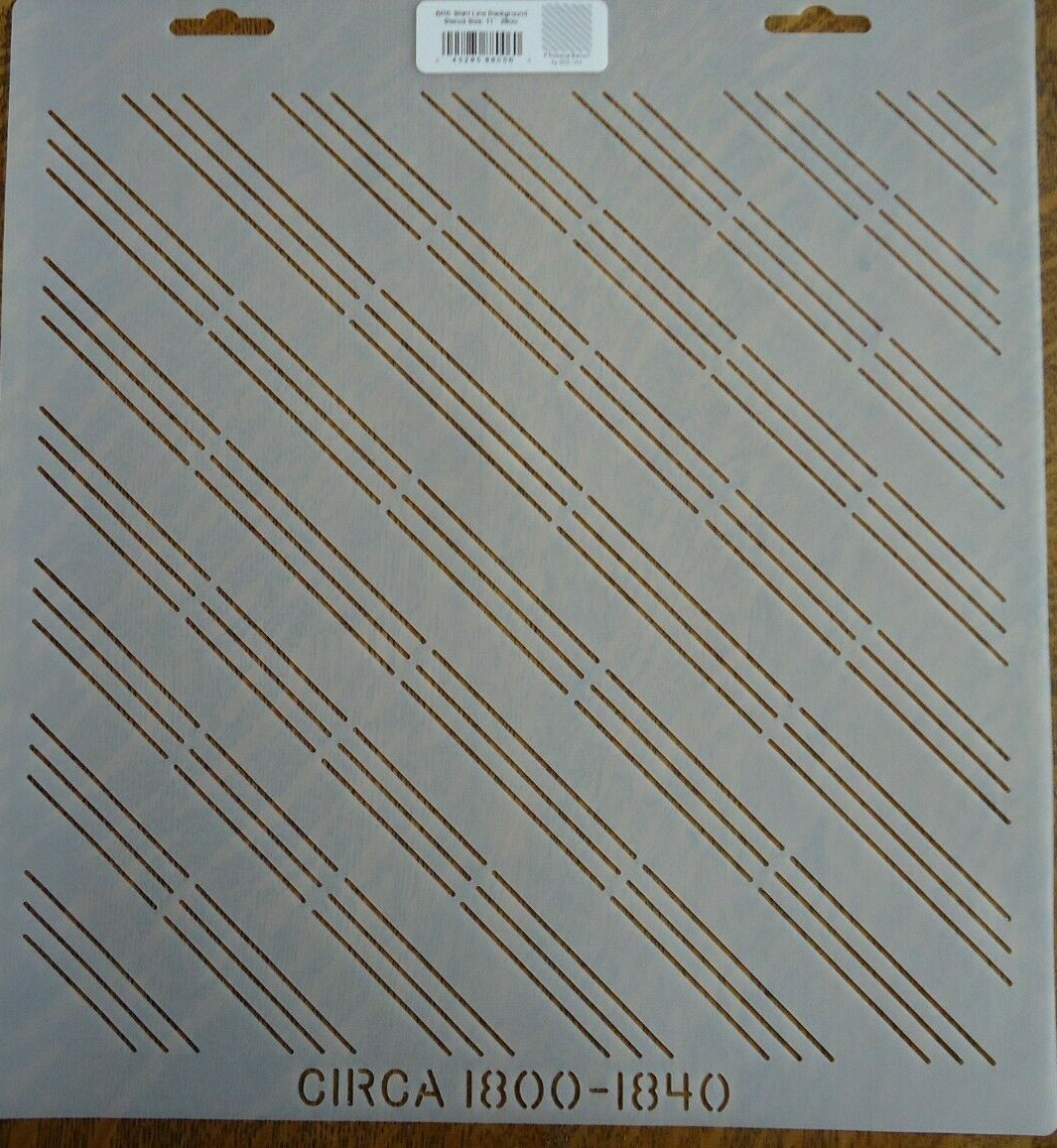 Stencil Quilting Slant Line Background Stencil Size 11" 28cm BR6 QC quilt stitch
