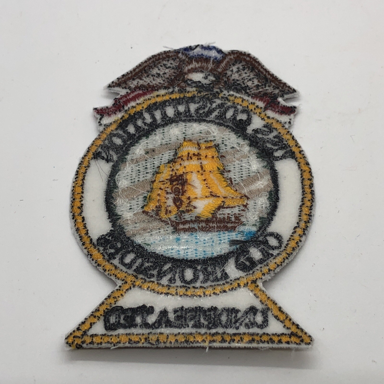 USS Constitution Old Ironsides Undefeated Patch Boston MA Naval History
