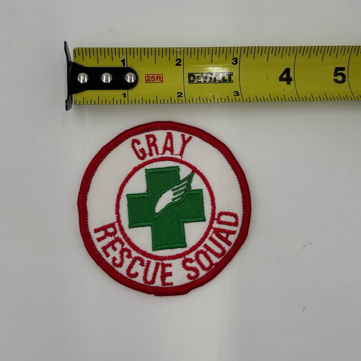 Gray Rescue Squad Patch Vintage 80s NOS Rare