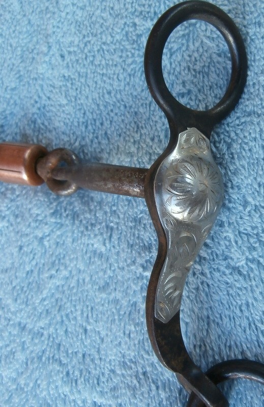 Dog Bone Copper Roller Short Shank Sweet Iron Silver Cheek Horse Bit