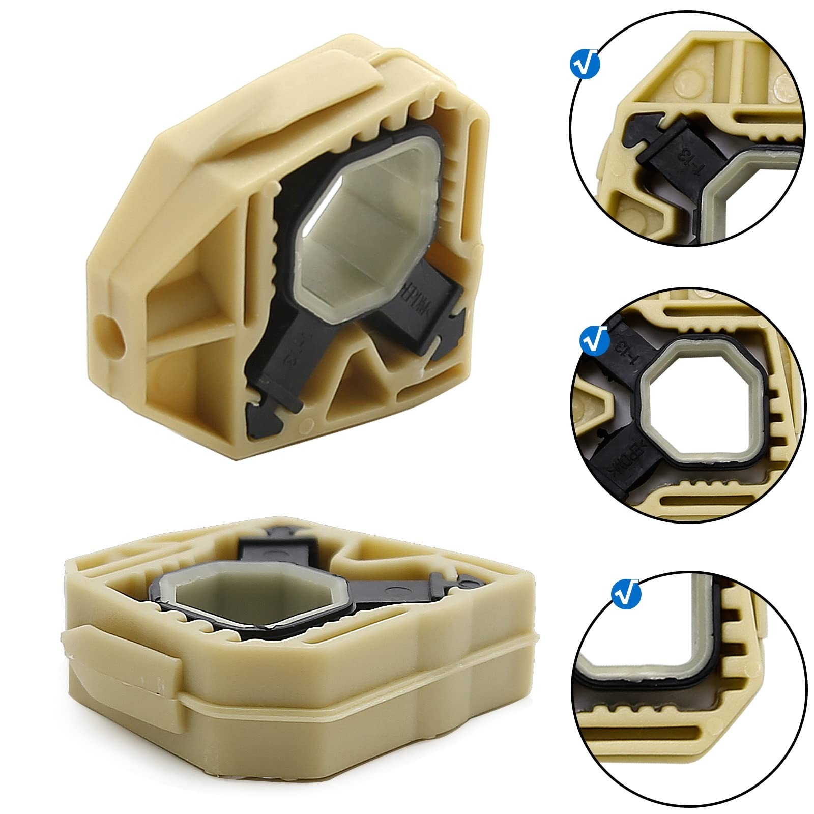 Upper Lower Radiator Mount,4Pack Rubber Radiator Water Tank Support Replaceme...