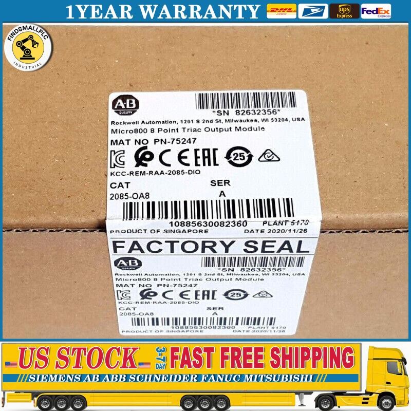 New in Box Allen-Bradley 2085-OA8 Triac Output Module Micro800 8pt US Free Tax