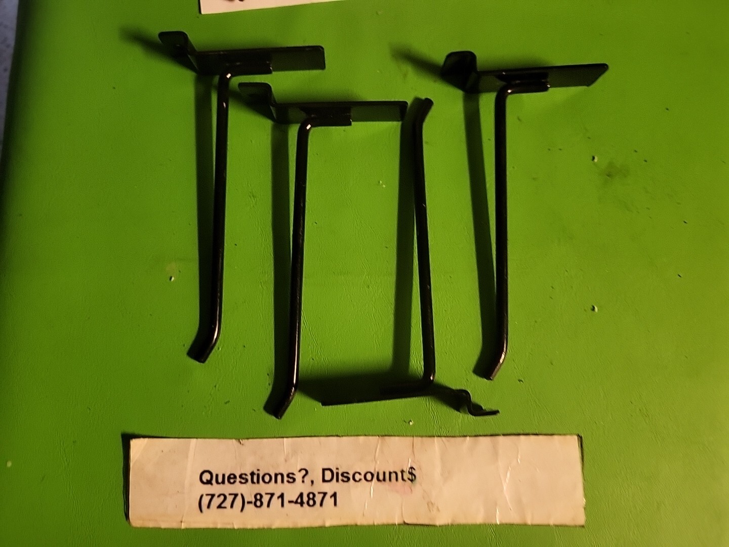 4"(6) +6"(4)Slatwall Hooks, Black,Hanger Display,Display Panel Hooks Metal 10Pcs
